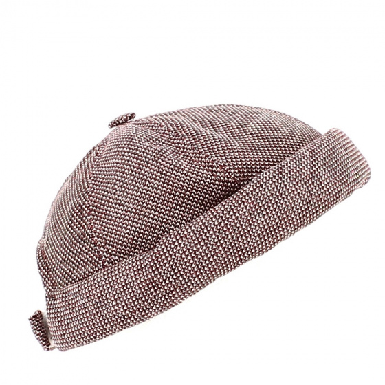 Wool & Linen Docker Beanie in Brick - MTM