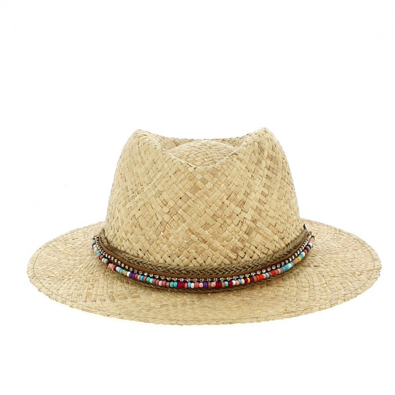 Chapeau Fedora Création Fantasia Raphia - Flechet