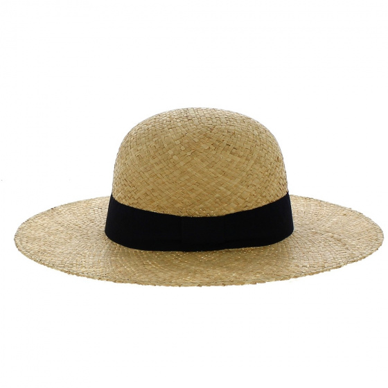 Catalan Wide Brim Natural Straw Hat - Traclet