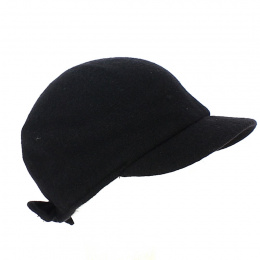 Gavroche Mélania Cap Black Wool - Traclet