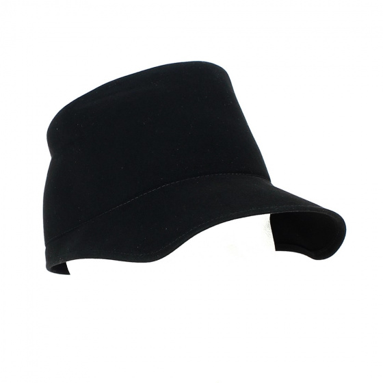 Northern Beaver Fur Felt Cap Black - No Hats