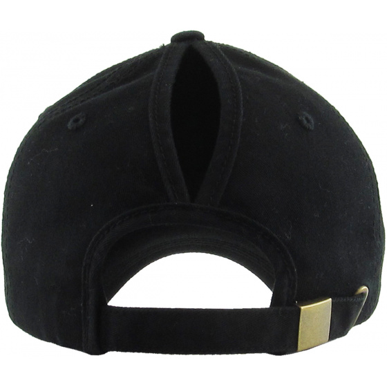 Women's Black Ponytail Baseball Cap - Traclet Women's Black Ponytail Baseball Cap - Traclet