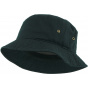 Black Cotton Bucket Hat