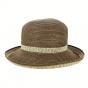 Very Chic Women's Breton Hat Brown & Ivory- Emthunzini Hats