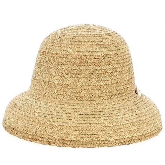 Battista Raffia Cloche Hat - Bloom raffia hat - Traclet