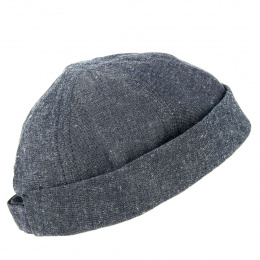 Navy Anthracite Linen Breton Miki - Fléchet