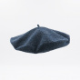 Blue Jean Cotton, Silk & Linen Summer Beret - Le Béret Français