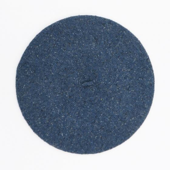 Béret Été Bleu Jean Coton Soie & Lin - Le Béret Français