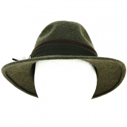 Prestigious Traveller Hat Olive Wool - Traclet
