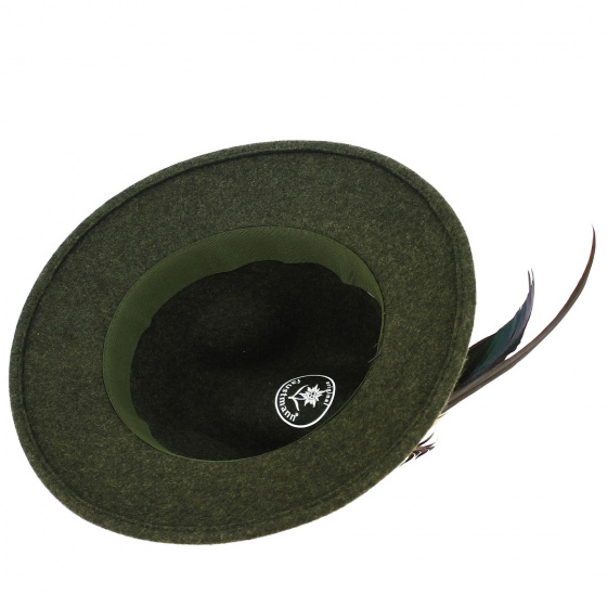 Chapeau Traveller Prestigieux Laine Olive - Traclet Chapeau Traveller Prestigieux Laine Olive - Traclet