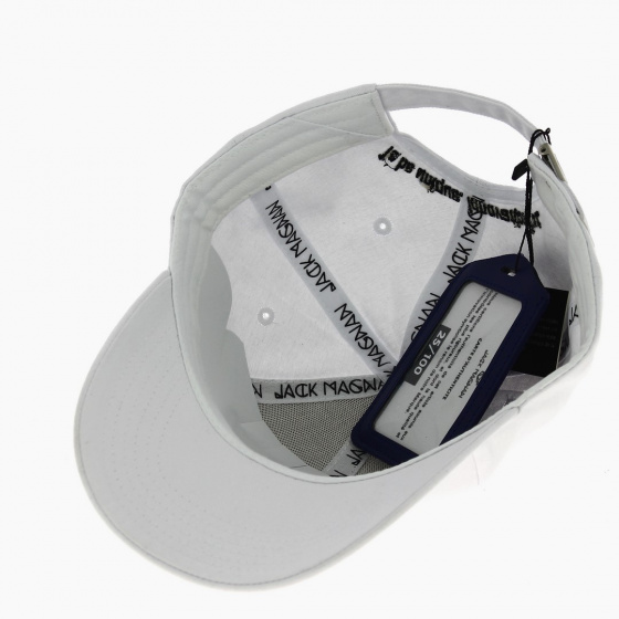 Baseball Cap White Cotton - Jack Magnan