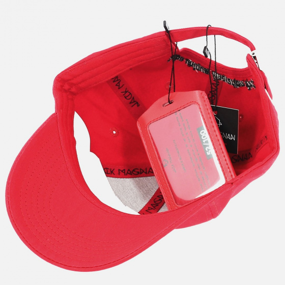 Casquette Baseball Red Cotton - Jack Magnan