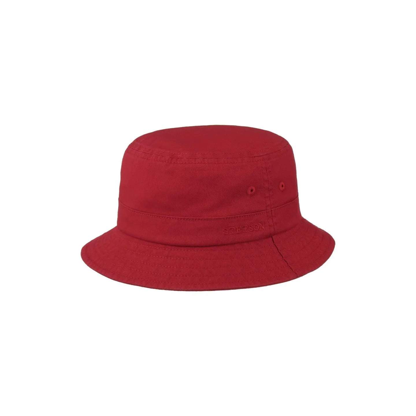 Bob Coton Twill Coton Rouge - Stetson Reference : 12161 | Chapellerie Traclet