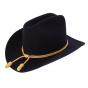 Black Union Officer Wool Felt Hat - Traclet