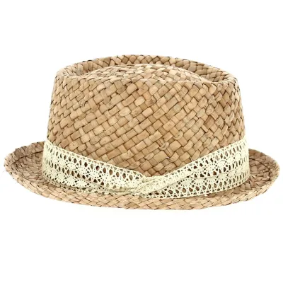 Porkpie Hat Moha Natural Straw - Traclet Reference: 12164 | Traclet Hat Shop