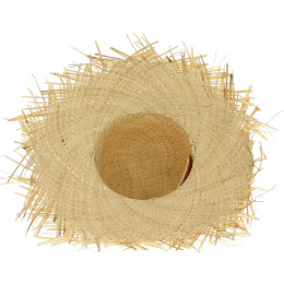 Wide-Brimmed Natural Straw Hat Daisie - Traclet