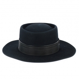 Chapeau Fedora Ankara Feutre Poil Noir - Stetson