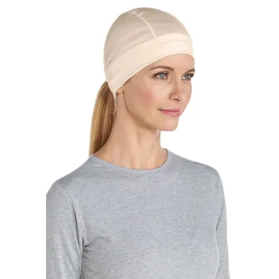 Bonnet Hubbard UV Water Beige - Coolibar Reference : 12185 | Chapellerie Traclet