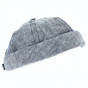 Ocean Blue Linen Docker Cap Cooper - MTM