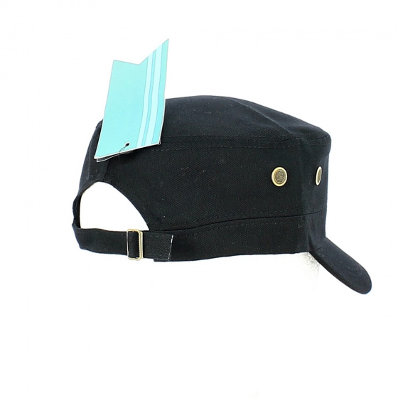 Black Conrad Military Cap - Traclet