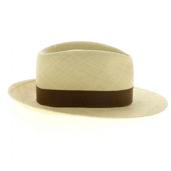 Chapeau Fedora Panama Colmar Beige - Mayser Chapeau Fedora Panama Colmar Beige - Mayser