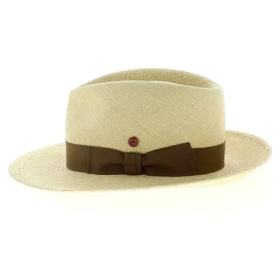 Colmar Beige Panama Fedora Hat - Mayser Reference: 12220 | Traclet Hat Shop