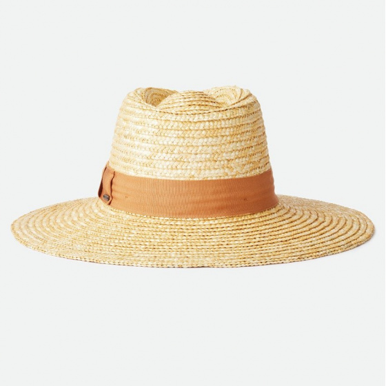 Chapeau Traveller Larges Bords Joanna Paille Naturelle Orange - Brixton Chapeau Traveller Larges Bords Joanna Paille Naturelle Orange - Brixton