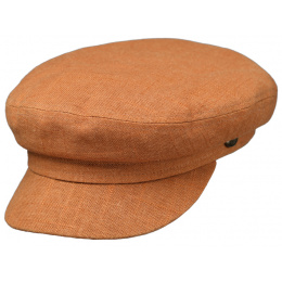 Casquette Marin Honfleur Coton & Lin Cognac - Traclet