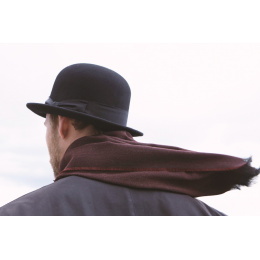Wool felt bowler hat for men