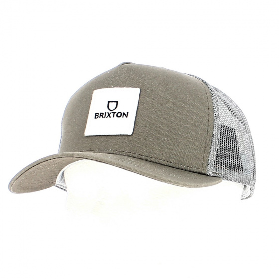 Casquette Snapback Alpha Block Marron - Brixton Casquette Snapback Alpha Block Marron - Brixton