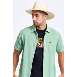Natural Palm Marcos Fedora Hat - Brixton