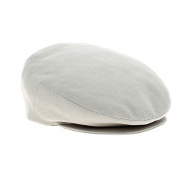Villemontais Cotton Beige Flat Cap - Traclet