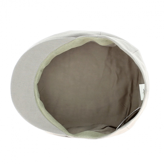 Casquette Plate Villemontais Coton Beige - Traclet