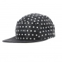 Black & Grey Polka Dot Snapback Cap - King Apparel