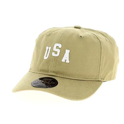 Baseball Cap USA Classic Beige - Official Reference: 12273 | Traclet Hat Shop