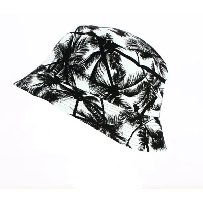 Black and White Palmers Bucket Hat - Traclet Reference: 12078 | Chapellerie Traclet