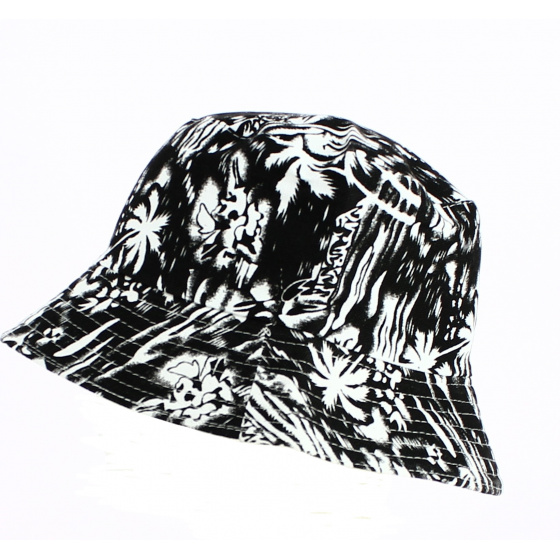Black and White Island Bucket Hat - Traclet