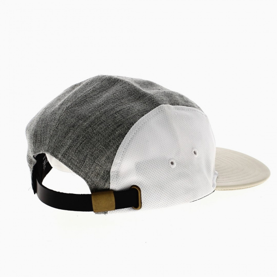 Gray & Beige Golden Snapback Cap - King Apparel
