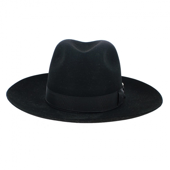 Ferster Black Felt Fedora Hat - Brandolino