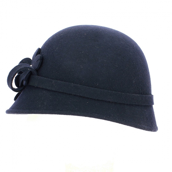 Sophia Felt Wool Cloche Hat - Traclet