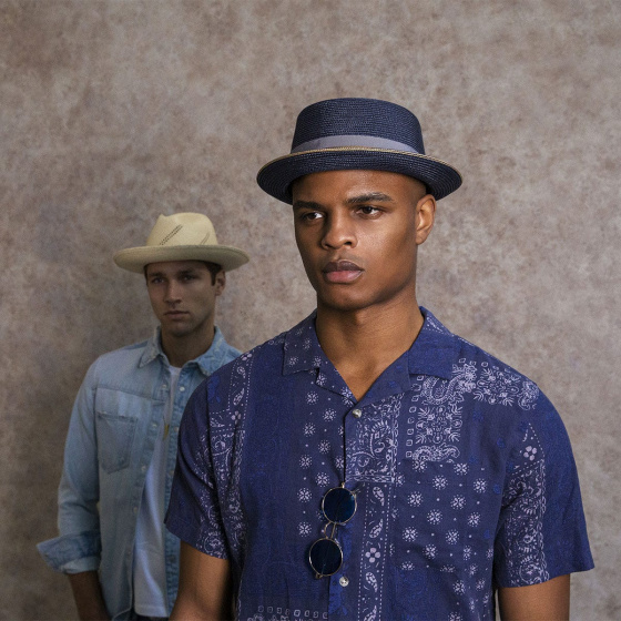 Chapeau Porkpie Carver Bleu Marine - Bailey