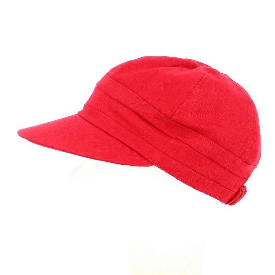 Ruby Linen Large Visor Cap Enuko - Traclet