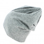 Long Grey Cotton Hype Beanie - Traclet