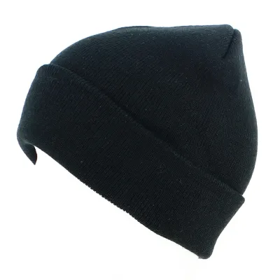 Bonnet Revers Wind Acrylique Noir - Atlantis Reference : 12329 | Chapellerie Traclet