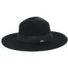 Piper Black Wool Felt Wide Brim Hat - Brixton Reference: 2635 | Traclet Hatmakers