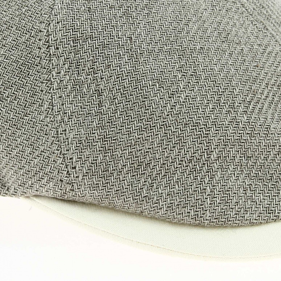 Casquette bec de canard en lin