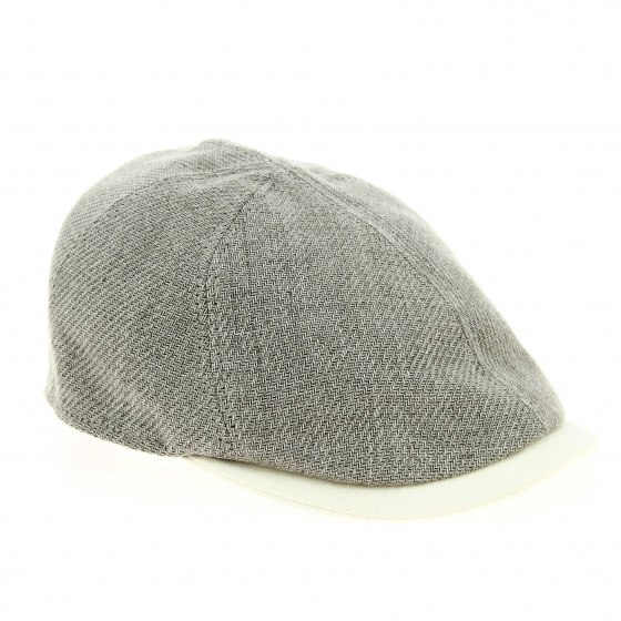 Linen duck bill cap