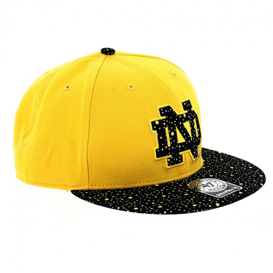 Notre Dame Standalon Yellow Flat Visor Cap - 47 Brand
