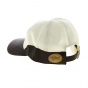 Gibson Leather Baseball Cap Off-White - Jacaru