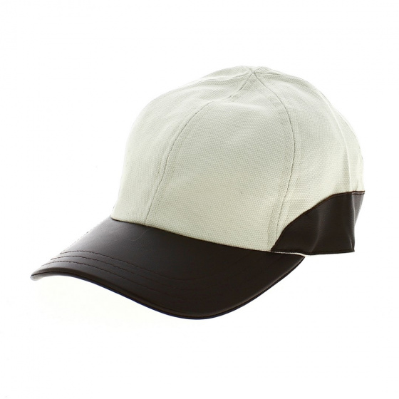 Gibson Leather Baseball Cap Off-White - Jacaru Gibson Leather Baseball Cap Off-White - Jacaru